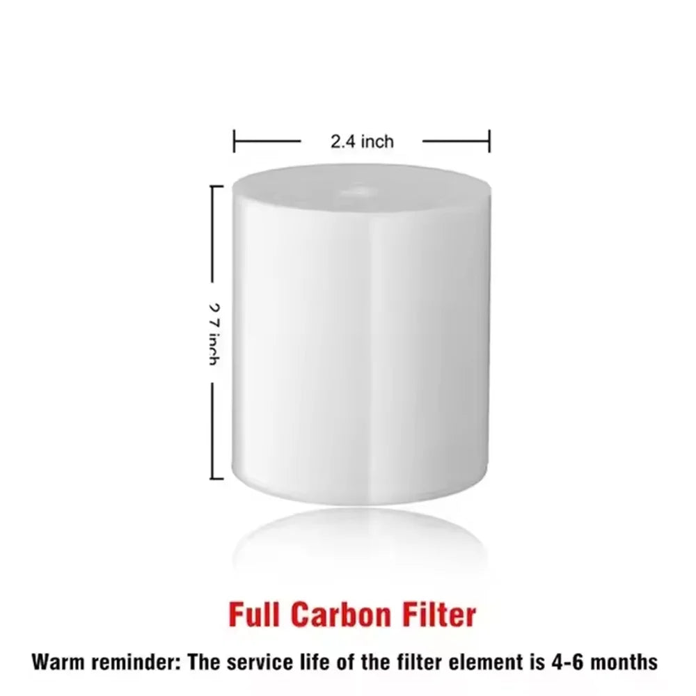 Shower head filter - Connects to existing shower head to remove chlorine, metals and contaminants that cause dry and damaged hair as well as dry and itchy skin.